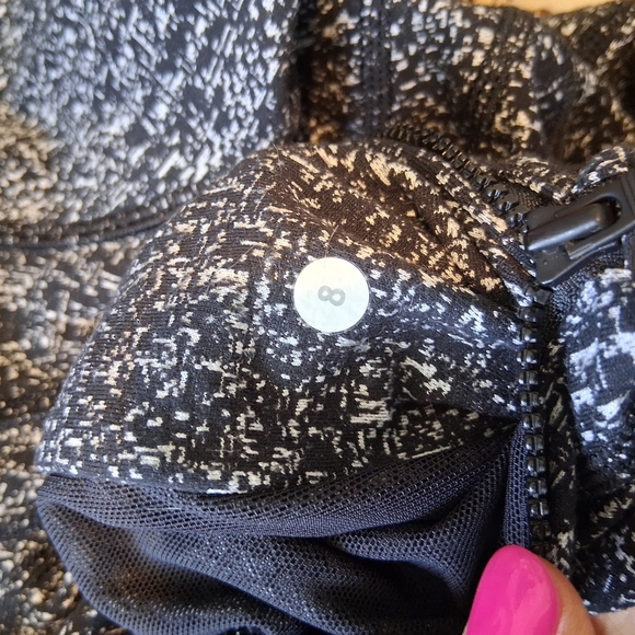 Lululemon Define Jacket Luon Suited Jacquard Black and White Size 8 - Picture 2 of 9